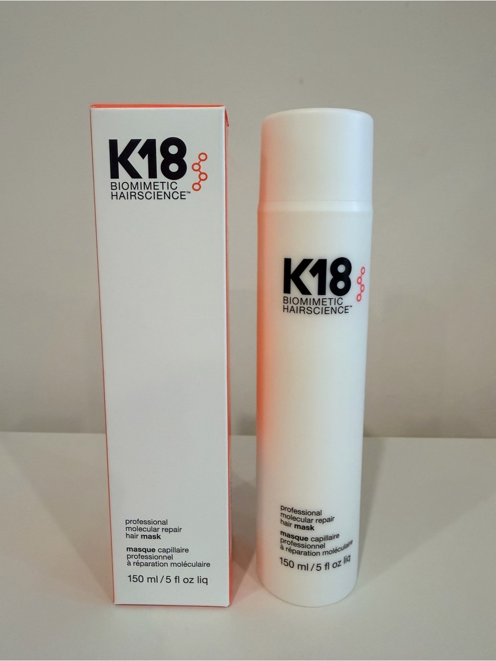K18 Biomimetic Hairscience Professional Molecular Repair Mask — White